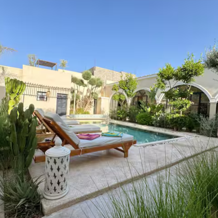 Villa Marine 1 - Espace Piscine Villa de luxe exclusive à Marrakech avec 6 chambres et piscine privative sans vis-à-vis.